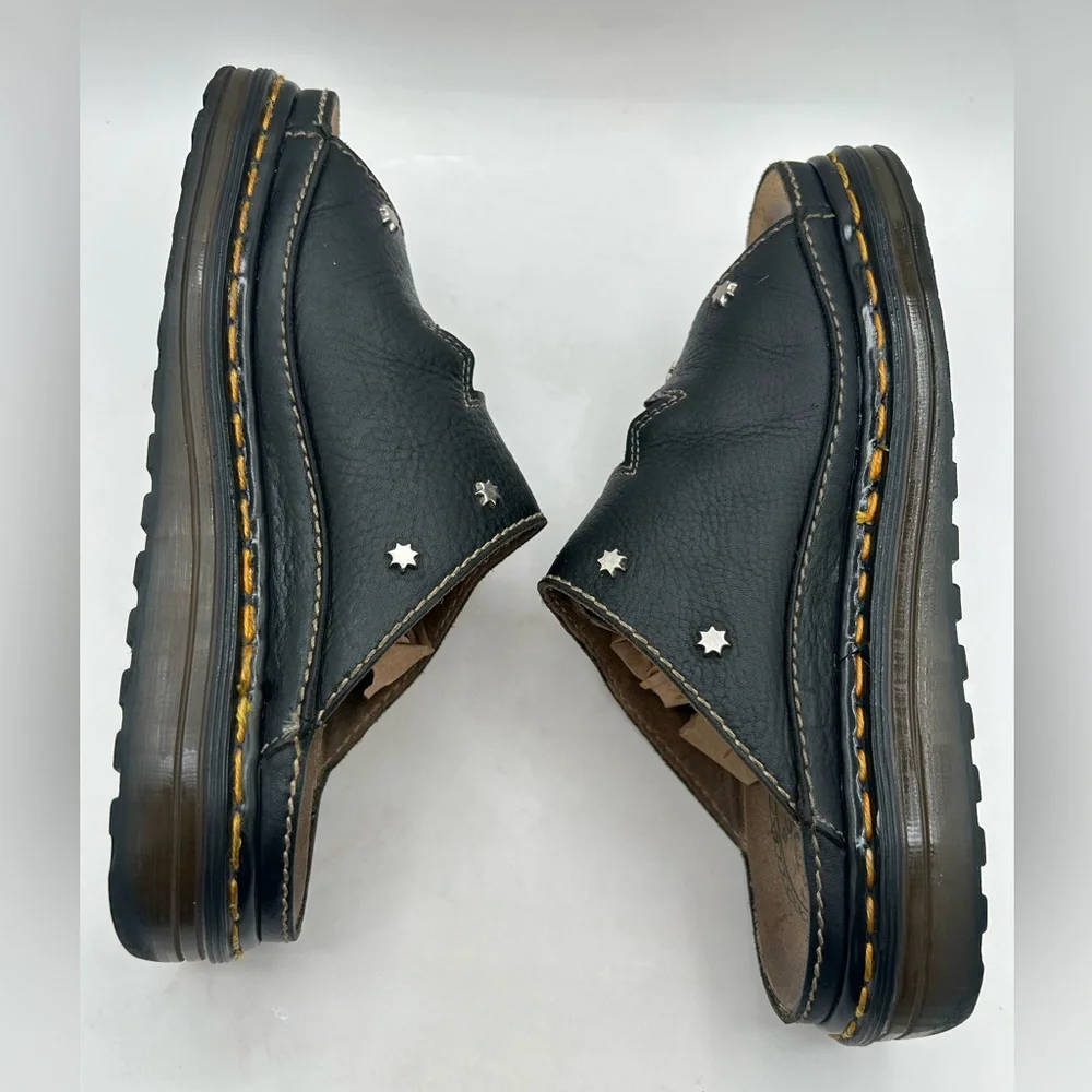 RARE vintage Dr Marten Star Cut Out Studded Slides Made In England Dunnet Sandal - Picture 11 of 17